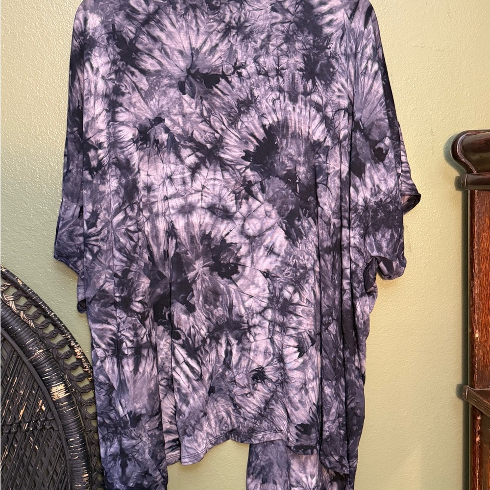 By Johnny Purple Tie-Dye Robe - Picture 2 of 3